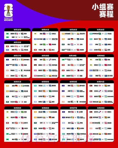 2026世界杯赛程今日全程直播免费观看 2026世界杯赛程今日全程直播免费观看